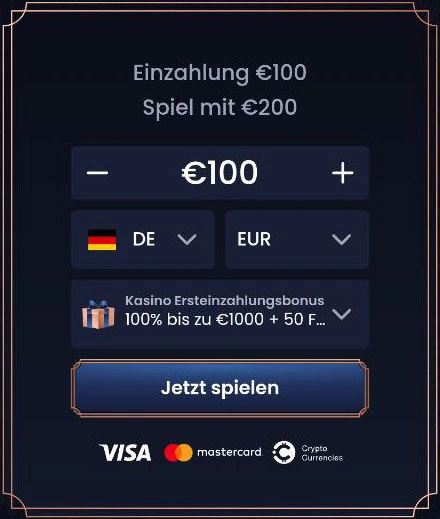 Interface d’accueil de la version mobile du casino Greatspin