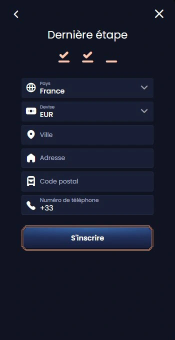 Inscription rapide et sécurisée sur GreatSpin